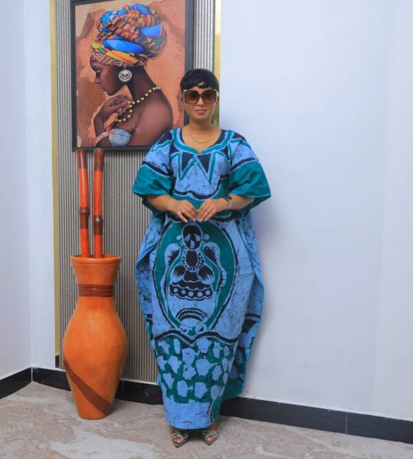 african print dress
