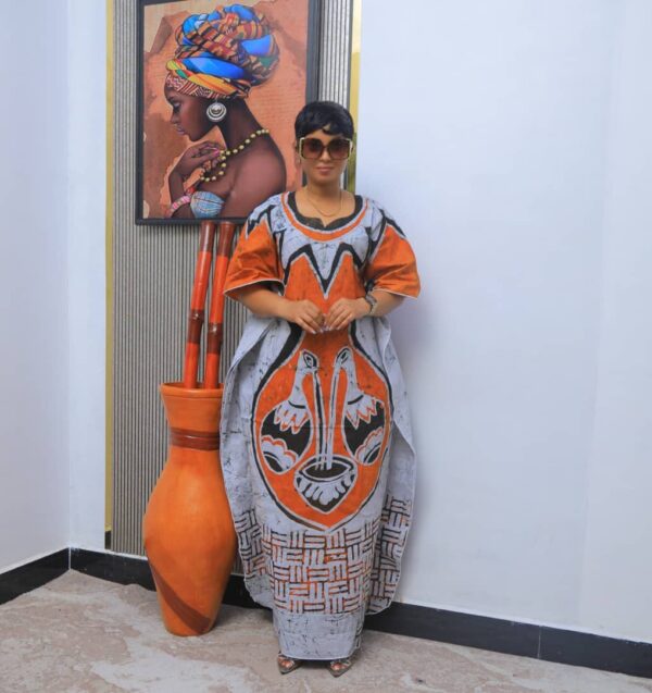 african print dress